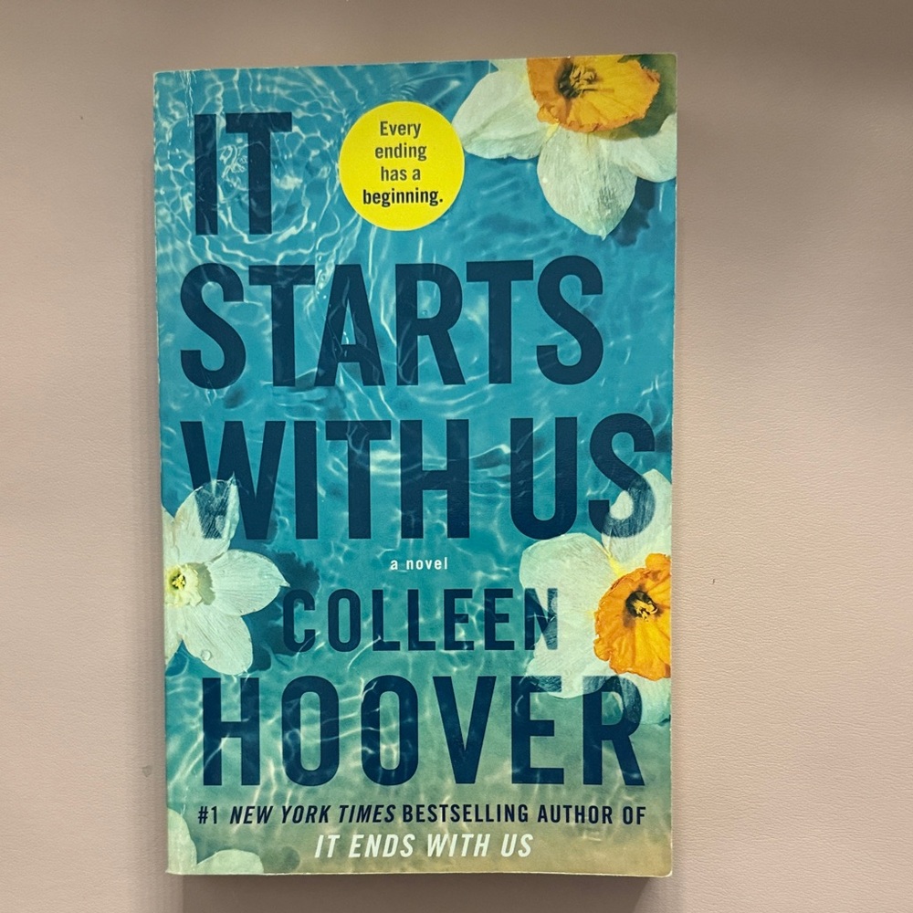 It starts with us book by Colleen Hoover